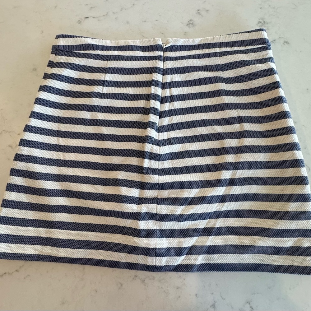 J. Crew Navy and White Striped Mini Skirt - Picture 11 of 12